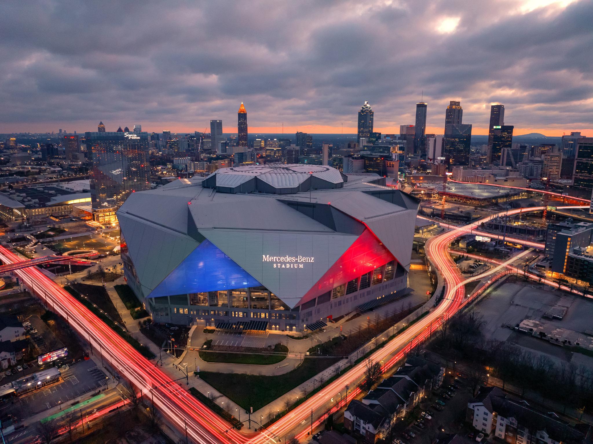 Mercedes-Benz Stadium in Atlanta, a 2026 FIFA World Cup host venue