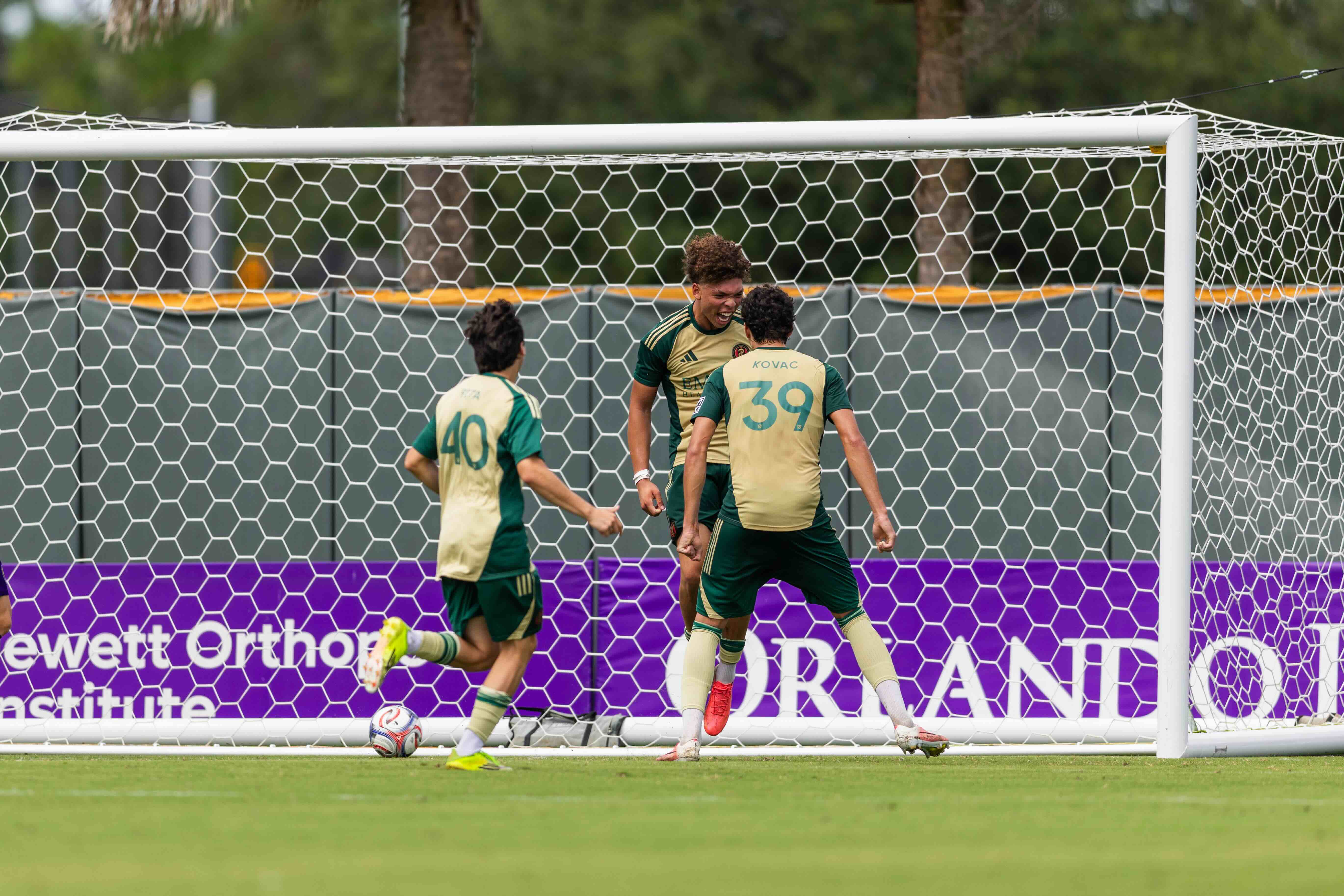 ATL UTD 2's Santiago Pita, Dominik Chong Qui, and Arif Kovac